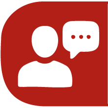 Icono de diálogo y liderazgo para el máster en alta gerencia