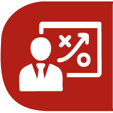 Icono de profesional con megáfono para la especialización en gerencia estratégica de mercadeo.