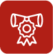 Icono de medalla de excelencia para el programa virtual de revisoría fiscal y auditoría.