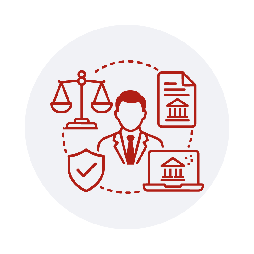 Icono de bombilla con engranaje que representa la innovación LegalTech en el derecho administrativo digital