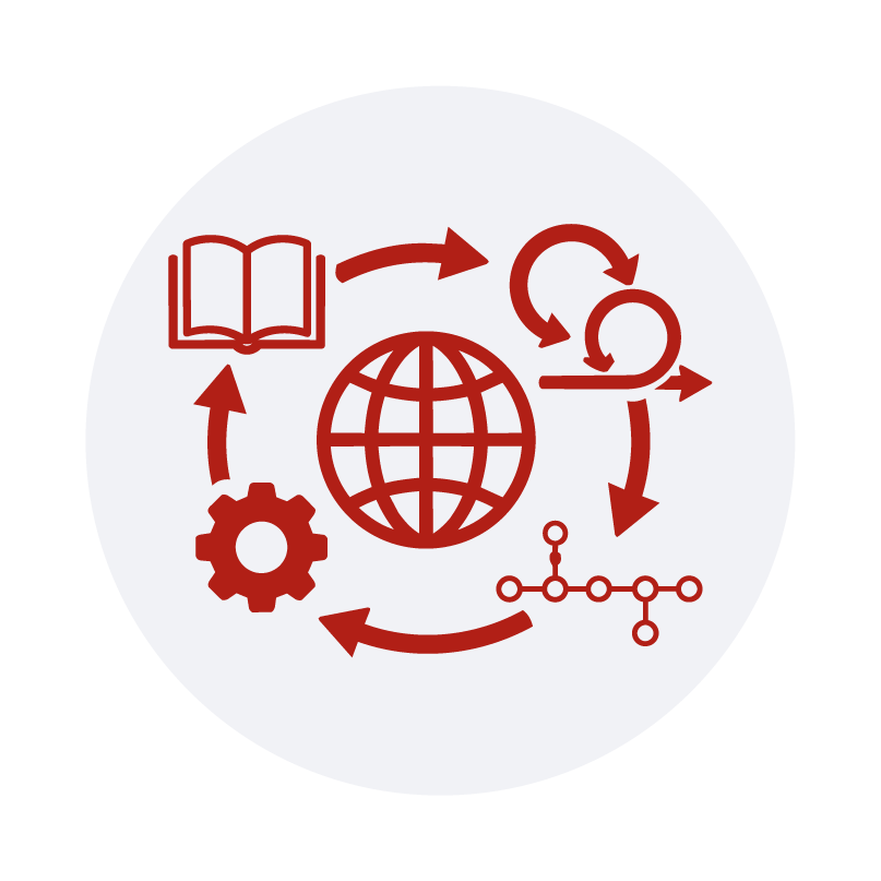 Ícono de documento con lupa y símbolo monetario que representa interpretación de datos aplicado a especialización en análisis de datos financieros