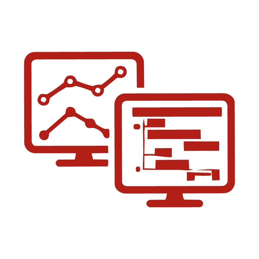 Ícono de gráfica creciente que simboliza interpretación avanzada de datos en el rol de especialización en análisis financiero