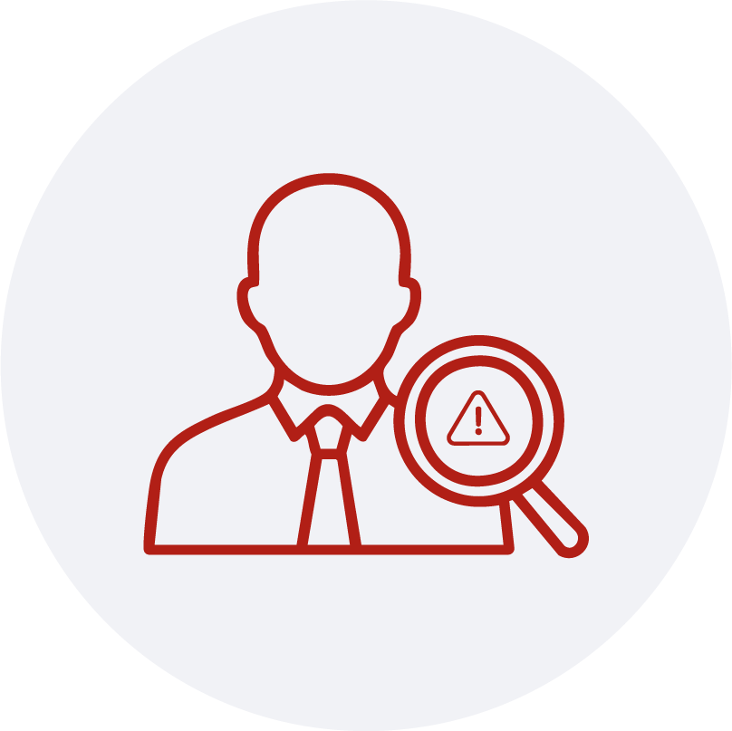 ícono de documento abierto con gráfico y texto, representación de la aplicación de normativa y regulación empresarial en procesos organizacionales